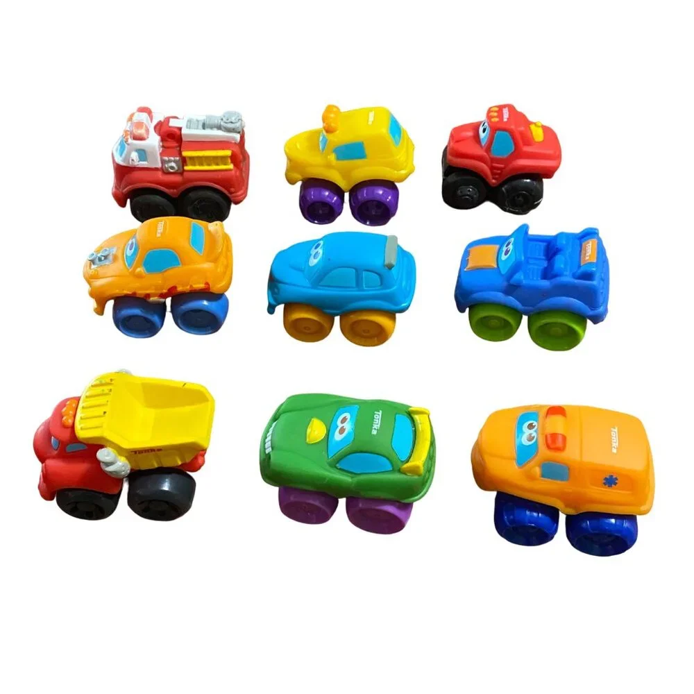 Tonka LIttle Chuck and Friends Mini Vehicles Lot‎ of 9 Anthropomorphic Rolling